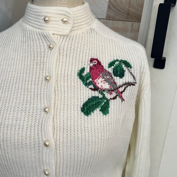 Vintage Spice of Life off white knit sweater - Picture 3 of 8